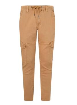 Pantalón Pepe Jeans Jared Beige Para Hombre