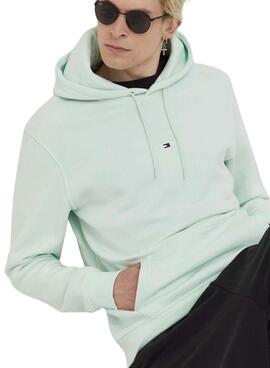 Sudadera Tommy Hilfiger Tonal Verde para Hombre