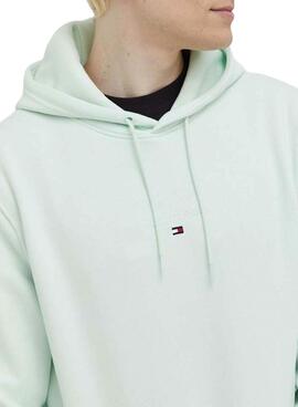 Sudadera Tommy Hilfiger Tonal Verde para Hombre