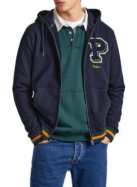 Sudadera Pepe Jeans Michon Marino Para Hombre