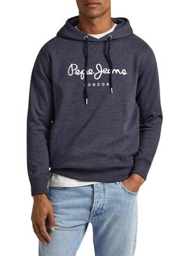 Sudadera Pepe Jeans Nouvel Hoodie Azul Hombre