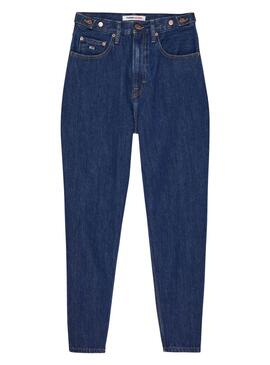 Pantalón Vaquero Tommy Jeans Mom Azul para Mujer