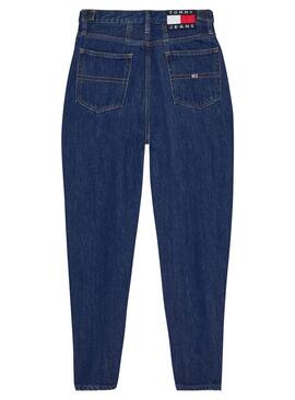 Pantalón Vaquero Tommy Jeans Mom Azul para Mujer