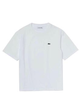 Camiseta Lacoste Oversized Blanco para Mujer