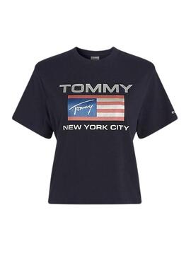 Camiseta Tommy Jeans Modern Prep Marino para Mujer