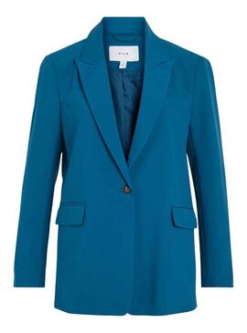 Blazer Vila Viamoni Azul Para Mujer