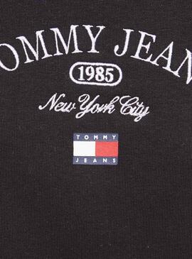 Sudadera Tommy Jeans Luxe Atlethic Negro Mujer