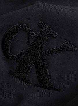 Sudadera Calvin Klein Chenille Negro para Mujer