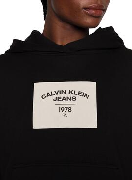 Sudadera Calvin Klein Relaxed Negro para Mujer