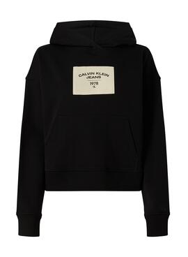 Sudadera Calvin Klein Relaxed Negro para Mujer