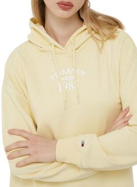 Sudadera Tommy Jeans Rlx Essential Amarillo Mujer