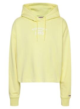 Sudadera Tommy Jeans Rlx Essential Amarillo Mujer