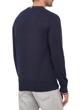 Jersey Tommy Hilfiger Embro Crew Marino Hombre