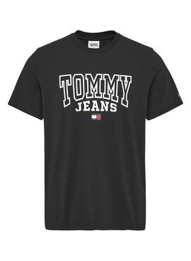 Camiseta Tommy Jeans Entry Negro para Hombre
