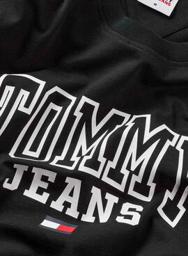 Camiseta Tommy Jeans Entry Negro para Hombre