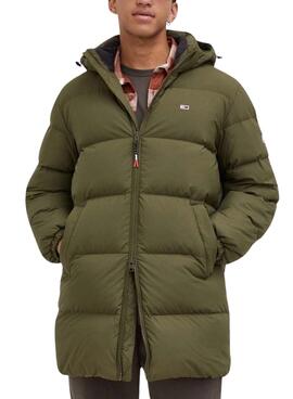 Parka Tommy Jeans Essential Down Verde para Hombre