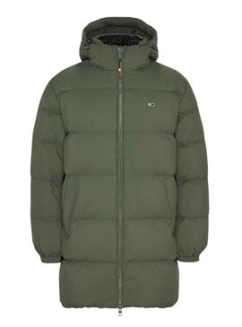 Parka Tommy Jeans Essential Down Verde para Hombre