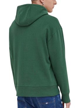 Sudadera Tommy Jeans Signature Verde para Hombre