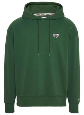 Sudadera Tommy Jeans Signature Verde para Hombre