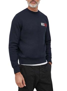 Sudadera Tommy Hilfiger New York Flag Negro Hombre