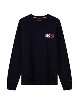 Sudadera Tommy Hilfiger New York Flag Negro Hombre