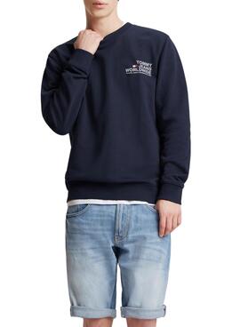 Sudadera Tommy Jeans Entry Graphic Marino Hombre