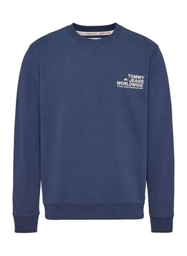 Sudadera Tommy Jeans Entry Graphic Marino Hombre