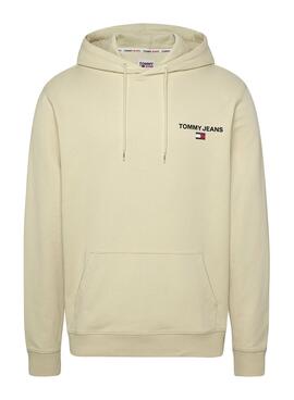 Sudadera Tommy Jeans Graphic Hoodie Beige