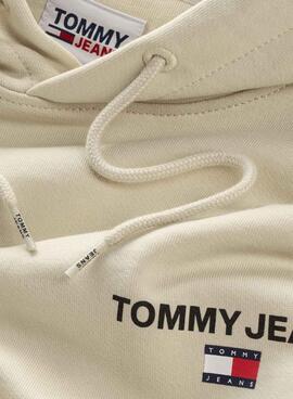 Sudadera Tommy Jeans Graphic Hoodie Beige