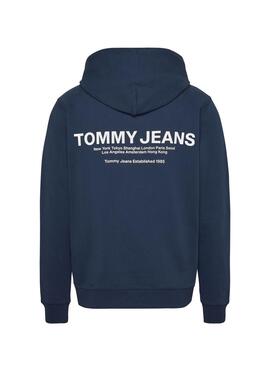 Sudadera Tommy Jeans Entry Graphic Marino Hombre