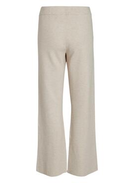 Pantalón Vila Violivinja Beige Para Mujer