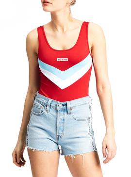 Body Levis Florence Rojo Mujer