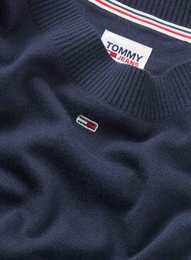 Jersey Tommy Jeans Essential Crew Marino Mujer