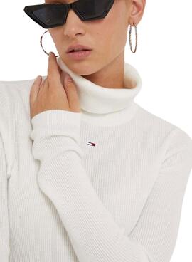 Jersey Tommy Jeans Essential Turtleneck Beige