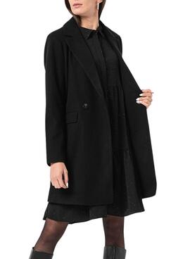Abrigo Only Laura Negro Para Mujer