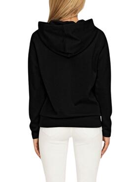 Sudadera Only Fancy Capucha Negro para Mujer