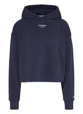 Sudadera Tommy Jeans Relaxed Logo Marino Mujer