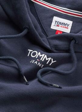 Sudadera Tommy Jeans Relaxed Logo Marino Mujer