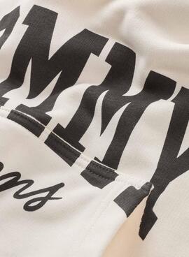 Sudadera  Tommy Jeans  New Varsity blanca  para mujer
