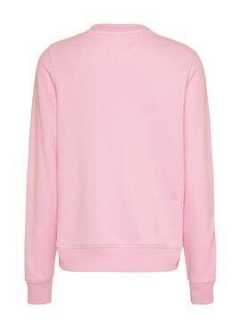 Sudadera Tommy Jeans Gold Linear Rosa Para Mujer