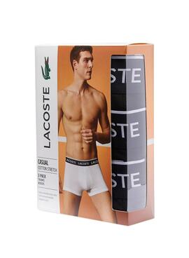 Pack 3 Boxer Lacoste Casual Negro Hombre