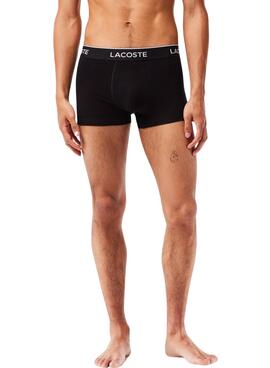 Pack 3 Boxer Lacoste Casual Negro Hombre