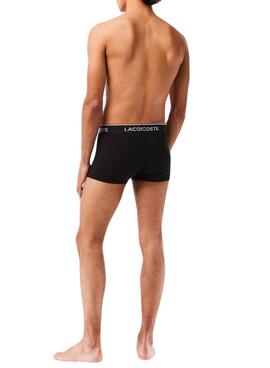 Pack 3 Boxer Lacoste Casual Negro Hombre