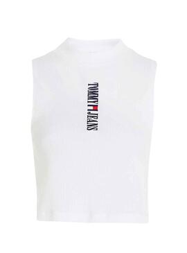 Top Tommy Jeans Archive Blanco Para Mujer