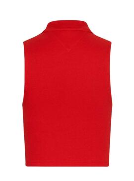 Top Tommy Jeans Archive Rojo Para Mujer
