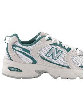 Zapatillas New Balance 530 Turquesa y Gris 