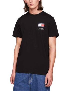 Camiseta Tommy Jeans Essential Flag Slim Blanco