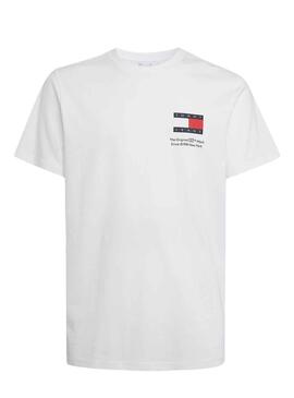 Camiseta Tommy Jeans Essential Flag Slim Blanco