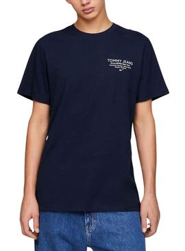 Camiseta Tommy Jeans Graphic Slim Marino Hombre