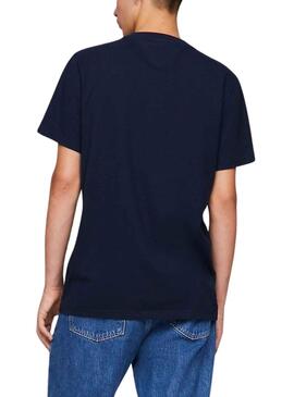 Camiseta Tommy Jeans Graphic Slim Marino Hombre